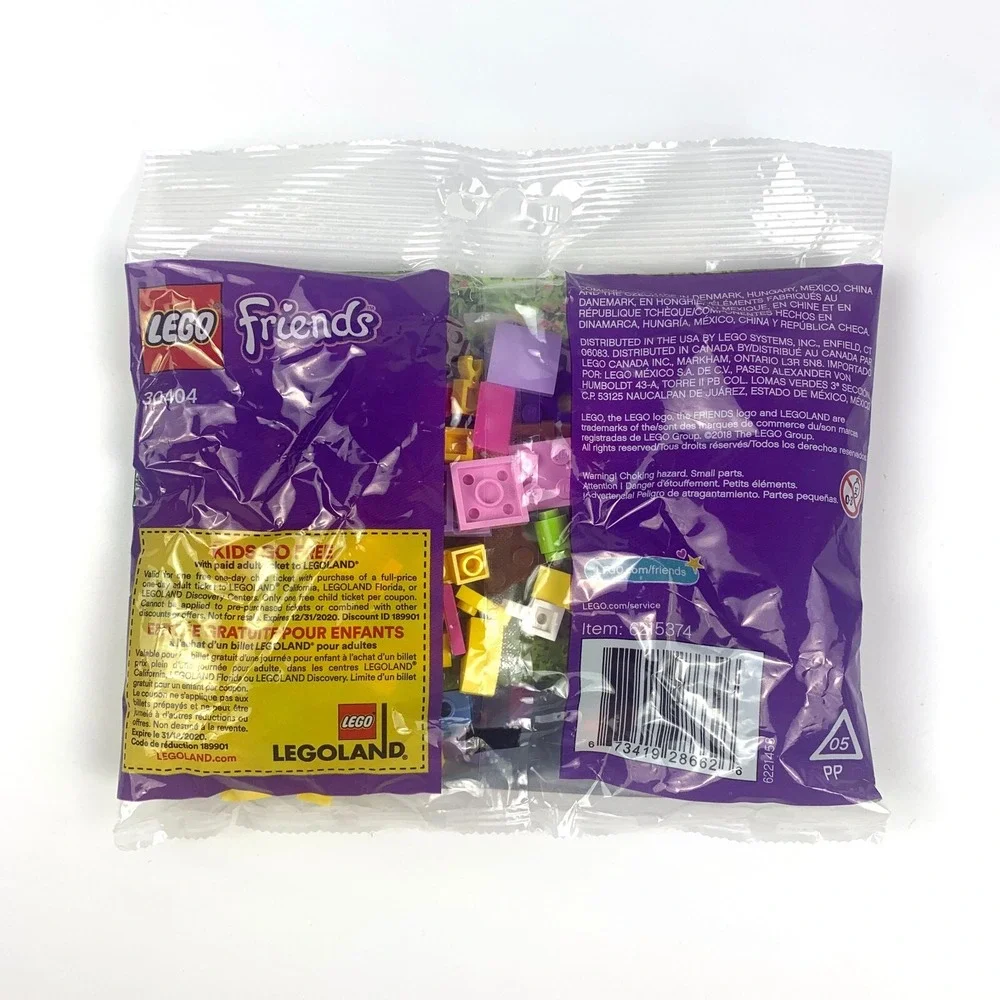 Lego Friends Lot of 4 Polybags 30404 Sunflower 30412 Picnic 30416 Market Stand 2